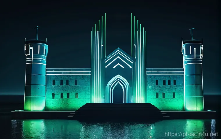 리눅스에서 네트워크 보안 설정 - **Prompt: The Digital Citadel Firewall**
"A majestic, futuristic digital citadel, bathed in soft...