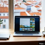macOS에서 외장 드라이브 인식 문제 해결 - A modern workspace scene showing a Portuguese-speaking professional troubleshooting an external hard...